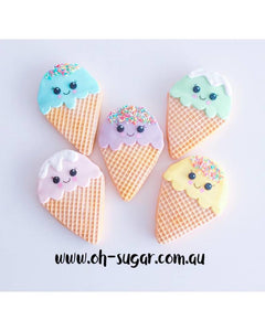 Smiley Ice cream Cookies